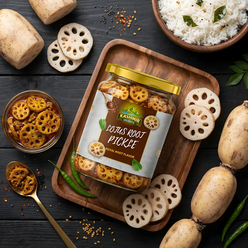 Kashmir Delights Lotus Root Pickle β A Refined Traditional Favorite - Kashmir Delights