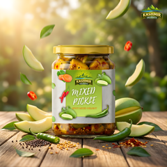 Kashmir Delights Mixed Pickle β A Royal Blend in Olive Oil - Kashmir Delights