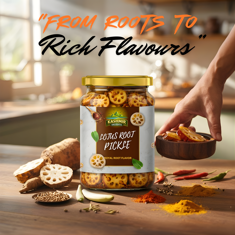 Kashmir Delights Lotus Root Pickle β A Refined Traditional Favorite - Kashmir Delights