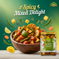 Authentic Mixed Pickle in Pure Mustard Oil - Kashmir Delights