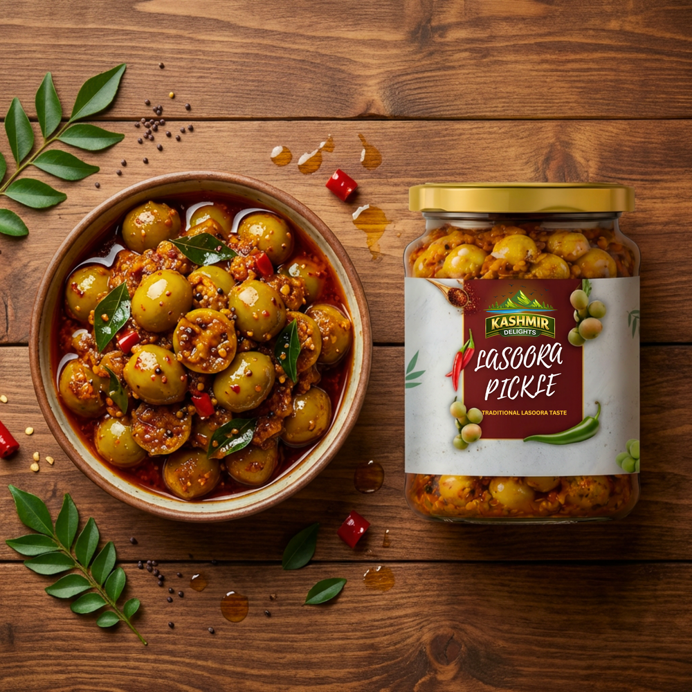Kashmir Delights Lasoora Pickle – A Rare Traditional Treasure - Kashmir Delights