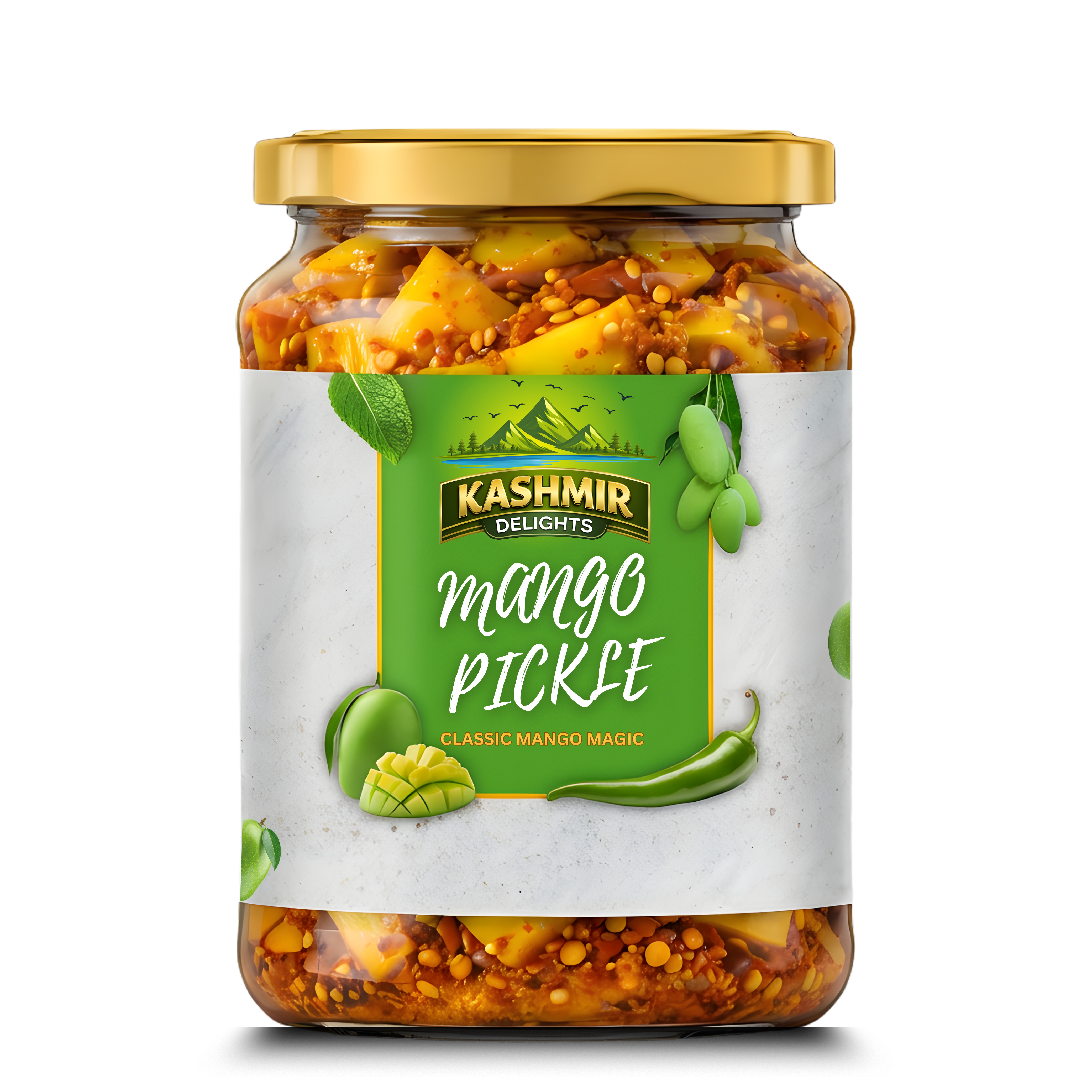 Kashmir Delights Traditional Mango Pickle in Mustard Oil - Kashmir Delights