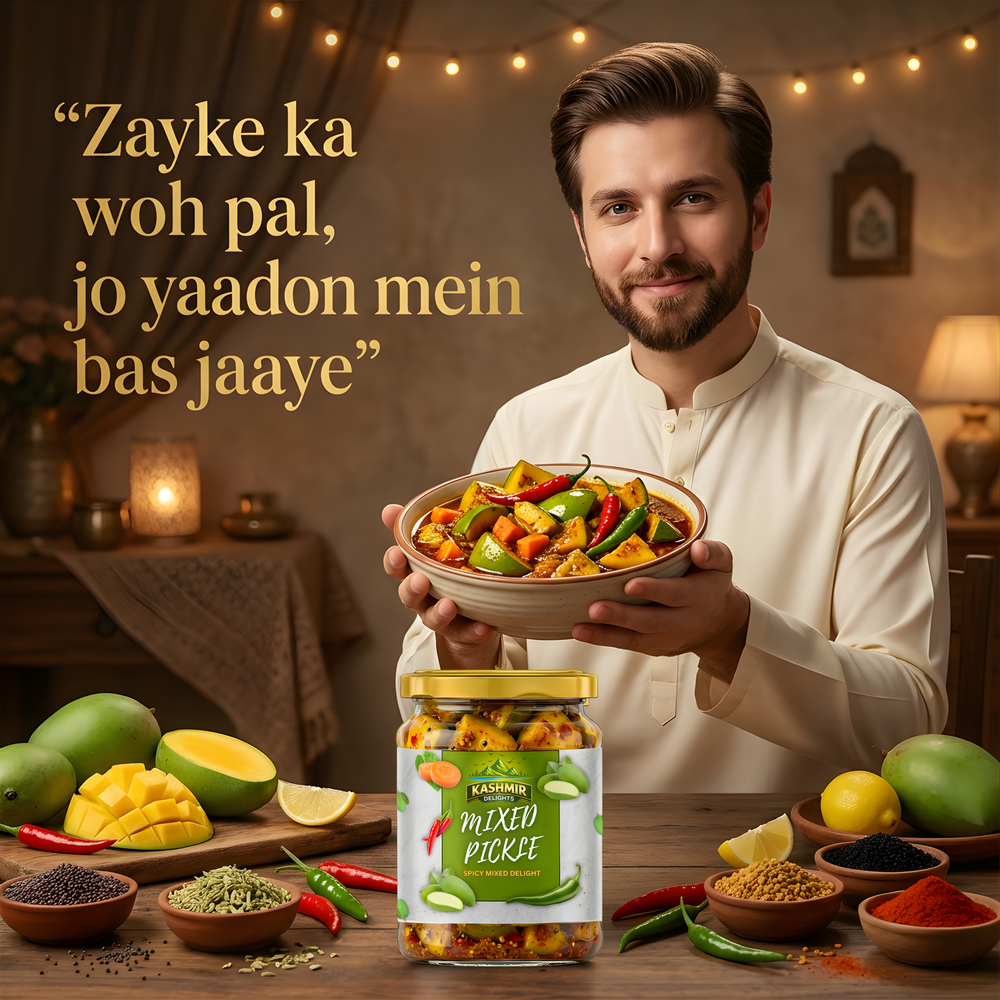 Authentic Mixed Pickle in Pure Mustard Oil - Kashmir Delights