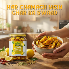 Kashmir Delights Traditional Lemon Pickle in Mustard Oil - Kashmir Delights